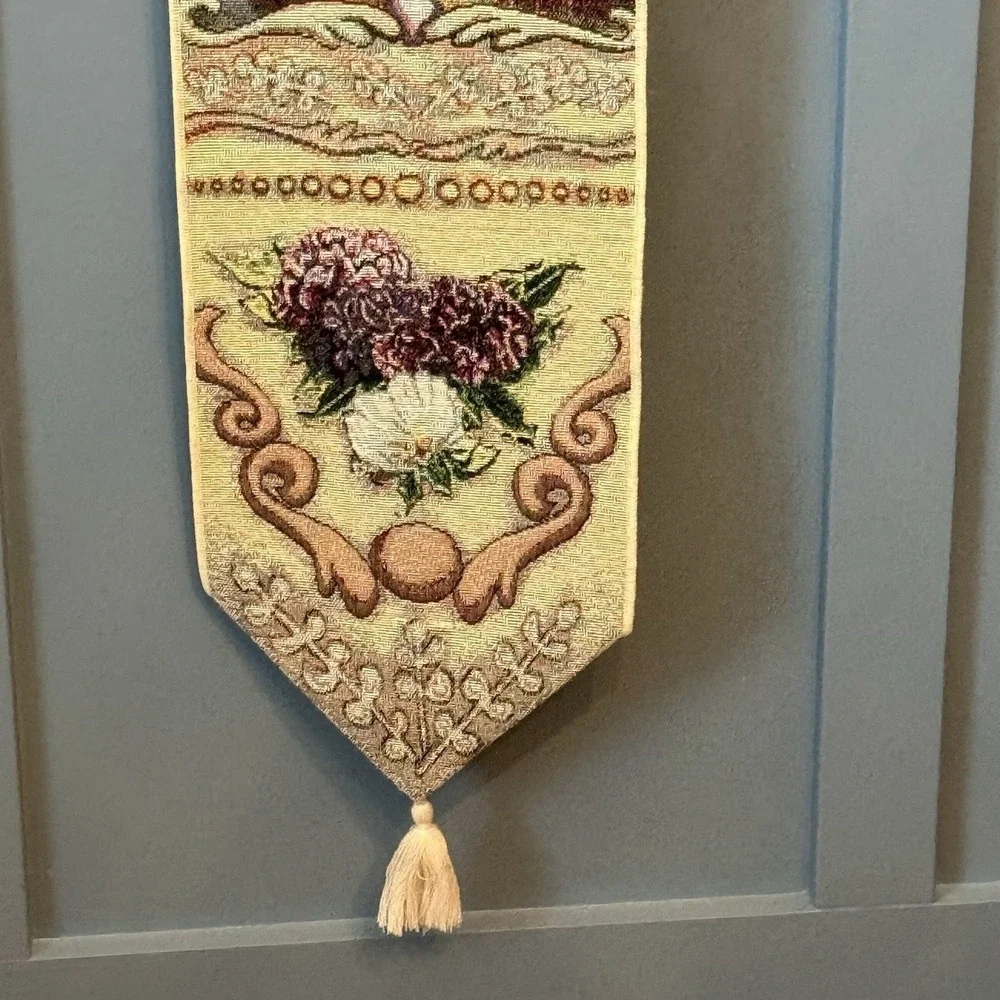Wall Hanging Woven Tapestry Bell Pull Today I Said a Prayer for You 45